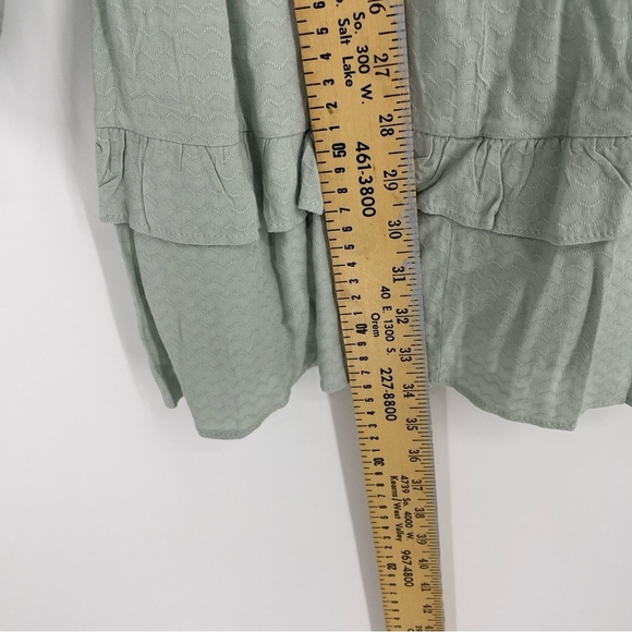 Peach Love Mint green ruffle bottom short dress - Picture 7 of 9